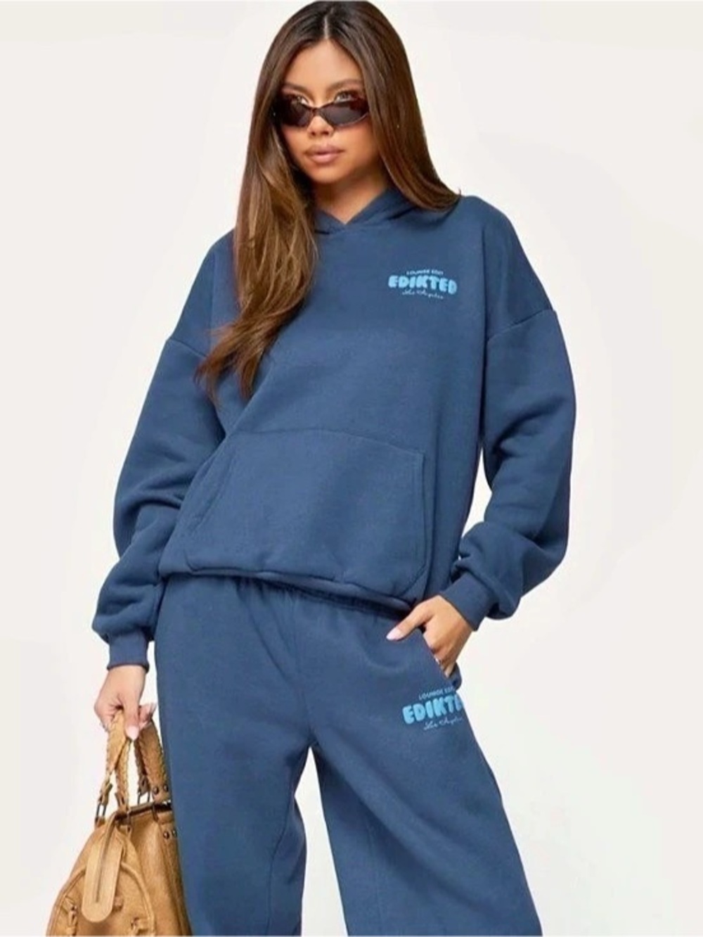 Edikted Lounge Edit Hoodie, Size Medium brand new w o tags cute! 🩵💙